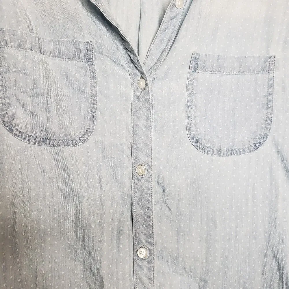 Rails| Carter Light Vintage Polka Dot Chambray - Picture 6 of 13